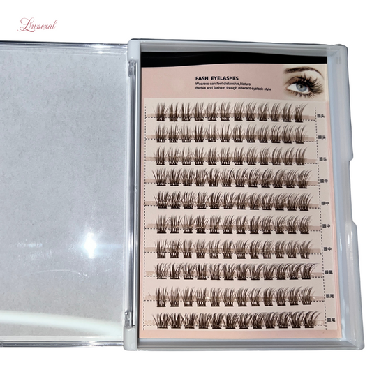 Individual Cluster Eyelashes – Lightweight & Natural Finish